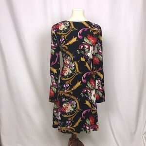 & Other Stories Floral Long Sleeve Dress - Black, Red, White